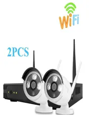 Kablosuz Güvenlik Kamera Sistemi 4ch NVR Kit 1080p HD Açık IP Kamera Su Geçirmez WiFi Gözetim CCTV Kamera Sistemi7505645