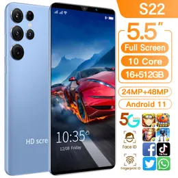 Nowy suszone krewetki Lazada transgraniczny telefon komórkowy S225.5-calowy HD kropla woda ekran Niska cena Android Smart Trade Trade Telefon