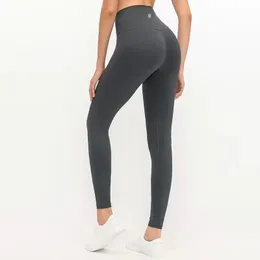 2023 Yeni Moda L U Kadın Aktif Pantolon Yoga Kıyafet Takım Pantolon Yüksek bel sporu Kalçaları Kalçalar Gym Giyim Taytlar Elastik Fitness Taytlar Farklı Renkler