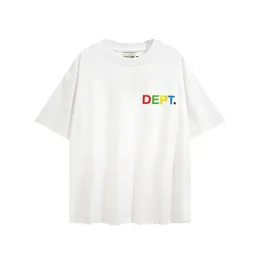 Designer T Shirt Gallery Colful Lett Fashion High Street High Street Men's Men's and Dame's Short Rękaw T-shirt