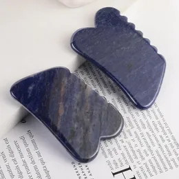 Sawtooth niebieski sodalite twarz gua sha