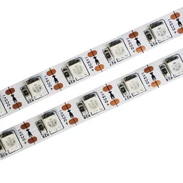 DC 5V 유연한 LED 스트립 라이트 LED 테이프 SMD5050-60LEDS 1M IP65 스파 라이트 홈에 사용하는 캐비닛 조명 아래의 스트링 조명 주방 크레스트