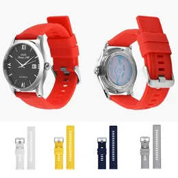 Uhrenarmbänder 18/20/22 mm Universal Casual Gürtel Silikon Armband Wasserdicht Srtap DIY
