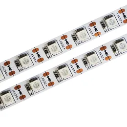 5V Flexible SMD 5050 RGB LED 스트립 라이트 1m 60 LED LED 테이프 멀티 컬러 방수 조명 스트립 색상 변경 크레스트 ch168