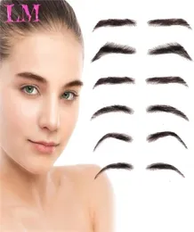Hårstycken Liangmo Womenman039s Eyebrows Six Style Jolie Artificial Weaving Lace Workers039 flätat ögonbryn 2211035178229
