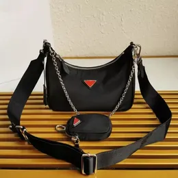 Mirror quality Handbags Luxuries Designers Composite Bag Classic Nylon Hobo Bags Cross Body Designer Triad Bag Lady Chains Shoulder handbag With Box P001