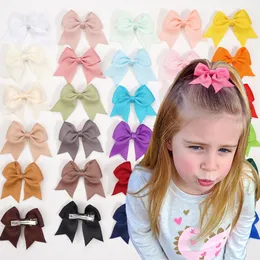 Girls grosgrain ribbon Bows hair clip boutique kids Dovetail bowknot hairpins children birthday party barrettes accessories Z0388