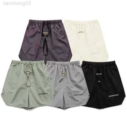 Roupas definem shorts de verão masculinos de shorts reflexivos de streetwear de luta de hip hop e shorts de esportes de algodão respirável e respirável w0222