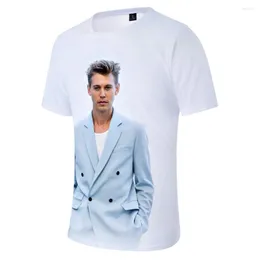 Men's T Shirts Austin Butler American Actor Merch O-neck T-shirt Women Men Short Sleeve Casual Daily Tee 3D Clothes