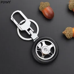 Keychains otatabla däck Keychain Keyring Funny Creative Classic Car Wheel Style Metal Key