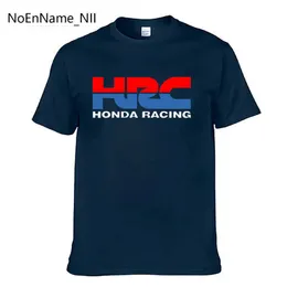 Erkek T-Shirt 2022 Erkek T-Shirt Honda Racing HRC Motosiklet Marka Popüler Yaz Giyim Moda Pamuk O Yaka Kısa Kollu Tops 022223H