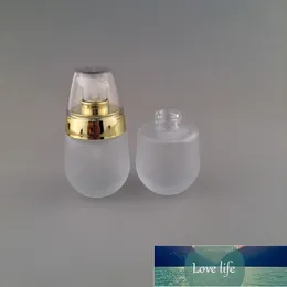 Novo dispensador de garrafas de viagem de jarra de vidro fosco de 30 ml para essência Shampoo Pressado Bomba Pressionada Cosmética Vigia Recipientes
