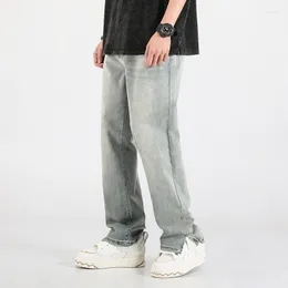 Mäns jeans M-5xl baggy män mode retro haruku rak streetwear hip-hop lösa denim byxor herrbyxor stor storlek