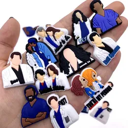 TV Drama Program Series PVC Shoes Charms 30st Lovely Cartoon Intern Doctor Hole Slipper Decor Croc Buckle Accessory