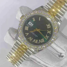 Moda de alta qualidade Iced Out Watchesmens pulse de luxo Round Cut Lab GR DDGU OSF3