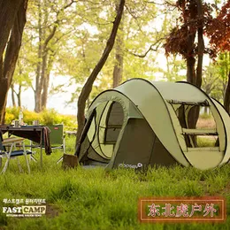 Tendas e abrigos tenda de acampamento ao ar livre 4 5 6 Pessoas pop -up barraca totalmente automática para caminhada portátil Família Pesca de praia Carrocolar SUV Party J230223