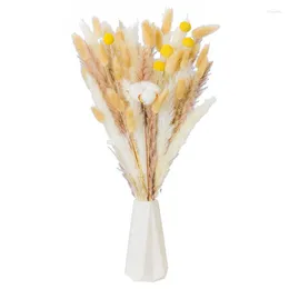 Decorative Flowers A63I Dried Pampas Grass Ornament Natural Pomba Hay For Flower Arranging Wedding Home Decor Tail Marigold