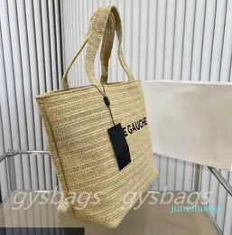 Borse di paglia donna la borsa tote borsa di design borsa a tracolla borsa di lusso media estate Shopping Beach Totes borse 33 2023