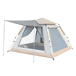Namioty i schroniska 34 -osobowa wodoodporna namioty na kempingu na świeżym powietrzu Automatyczny szybki otwarty namiot rodzinny piknik podróżujący na plaży namioty j230223