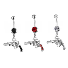 Navel Bell Button Rings D0088 Gun Belly Ring Mix Colors Drop Delivery Jewelry Body Dhgarden Dh9Vr