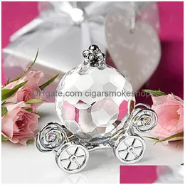 Party Favor High Quality Choice Collection Askepott Crystal Pumpkin Carriage gynnar 10st/Lot 1027 Drop Delivery Home Gard Otdti
