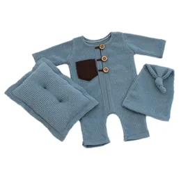 Keepsakes born Pography Props Cloth Hat Pillow Baby Boy Girl Romper Bodysuits Outfit Shooting Po Props Clothing Accessories 230223