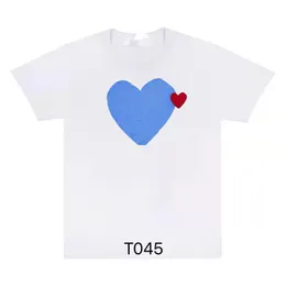 DHgate.com:2023 Cdg Fashion Mens Play t Shirt Designer Red