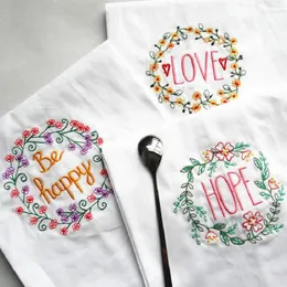 Table Napkin Cotton Napkins 45X65CM Embroidered Wine Glass Towel For Wedding El Restaurants Home Kitchen Decorations Supplies