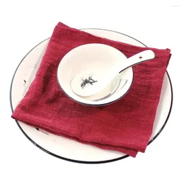 Bordservett japansk stil 10st trasa servetter 50x50 gasväv mjukt bomull hem kök matsal serverande handdukar bordsartikel bröllopsdekor