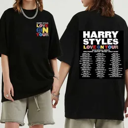 Herr-T-shirts 2023 Love On Tour T-shirt Estetisk Sudaderas Hip Hop Kortärmade T-shirts 022223H