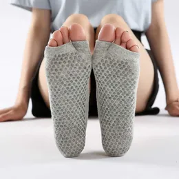 5pc Socks Hosiery Toeless Non Slip Womenヨガソックス