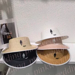 Summer Suncreen Hat Fashion Flat Bucket Hats Designer Letter Wide Brim Straw Caps Outdoor Golf Hat