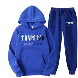 Mens Tracksuits Trapstar S Sets Hoodie Sweatpants Woman Tracksuit 2 قطعان الركض Homme Hiphop Fleece Streetwear Adthing Sports Fashion 23ss