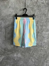 Fint tryckt sommarmens shorts h￶gkvalitet Bekv￤ma silkematerial USA -storlek Lyxdesigner Shorts