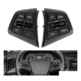Bot￵es de ￡udio do carro Volume de cruzeiro Volume de cruzeiro Volume com S para Switches S para Hyundai IX25 Creta 1.6L Bluetooth Switches Drop Deli DHQP9