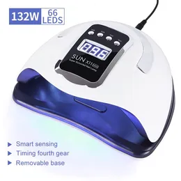 Nail Dryers Nail Dryer SUNX11 Max 132114907236W UV LED Lamp For Drying All Gel Polish Timer Auto Sensor Manicure Pedicure Tools Ice Lamp 230223
