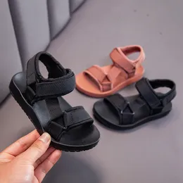 Sandals Size 2136 Детские мальчики Сандалии повседневная дышащая открытая пляжная обувь