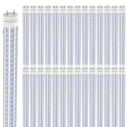Bombas de luz de tubo LED T8 Limble 4ft 36W 4680LM 6000K 5000K Light Durno de d￭a blanco Reemplazo fluorescente D PIN BI BI G13 Ballast de doble extremo EE. UU.