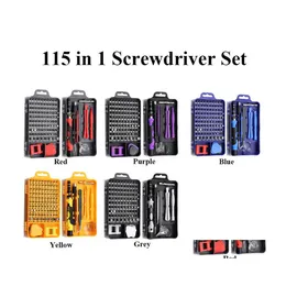 Other Vehicle Tools 115/25 In 1 Screwdriver Set Mini Precision Mti Computer Pc Mobile Phone Device Repair Insated Hand Home Drop Del Dhawm