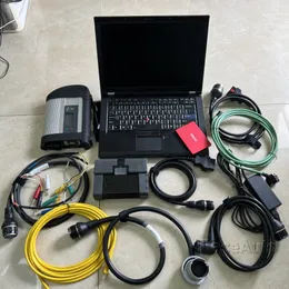 2in1 Professional Auto Diagnostic Tools mb star c4 icom a2 for bmw diagnosis 1tb SSD in Second hand laptop T410 I5