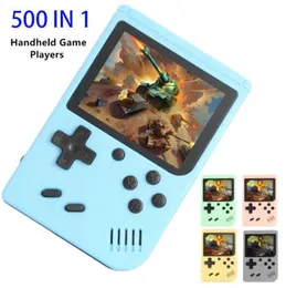 500 IN 1 Retro-Videospielkonsole Handheld-Spiel Tragbare Taschenspielkonsole 3,0-Zoll-Bildschirm Mini-Handheld-Player für Kinder Geschenk