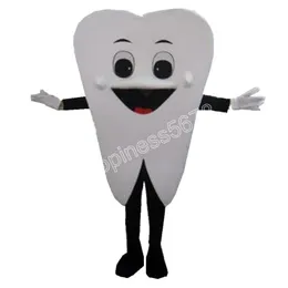 Performance Advertising Tooth Mascot Costumes Cartoon Elk Character Dress Suits Carnival Adults Size Christmas Födelsedag Halloween Outdoor Outfit Suit