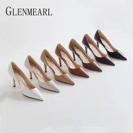 Отсуть обувь Glenmearl High Heel Office Party Ladies Женская сексуальная на высоких каблуках на каблуках модные бренды модные насосы 230223