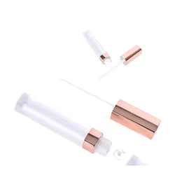 Refillerbara kompakter 5,5 ml akrylögonfoderförpackning Pen Eyelash Growth Tube Tube Lip Eyeliner flaska med tunn borste F1795 DHWTR