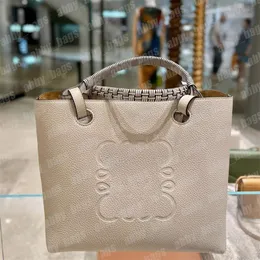 Womens Commute Handbags Woven Handle Casual Shopper Totes Designer Crossbody Bags Mid Size Anagram Shoulder Bag Shopping Purse