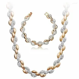 Brincos de colar Set Rhinestones Wheat Fashion Jewelry Bracelet Charm Gifts Acessórios Drop Got of Golden Lover