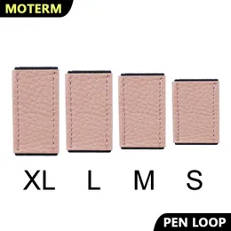 Bloco de notas Moterm Leather Penloop elástico Loop na pulseira de Planner Notebook Journals Pen Clip Holder School Supplies 230223