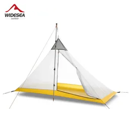 Tende e rifugi Widesea Tenda da campeggio Nylon da viaggio Impermeabile Turismo per famiglie 4 stagioni 2 persone Outdoor Tourist Backpacking Attrezzatura da escursionismo J230223