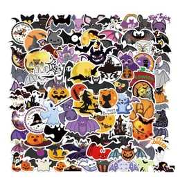 カーステッカー10/50/100pcsハロウィーンホラーバットChiroptera Graffiti Diy防水スーツケースノートスブックスクーター冷蔵庫ドロップDESIVE DHSQX