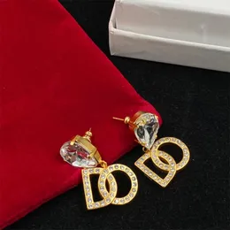 Mode Ohrring Gold Letter Ohrringe Luxus Charme Designer Einfach f￼r Mann Womens 5 Stile